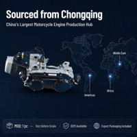 Moteur complet 230cc GY6 CVT monocylindre refroidi par air avec arbre d'équilibrage et marche arrière pour Buggy, VTT et Moto, faible MOQ