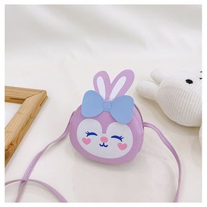 Großhandel niedlichen Pu Leder Mode Mädchen Baby Cartoon Kaninchen Ohr Umhängetaschen Schöne Kinder Münze Geldbörse Zubehör Handtaschen - Product Image 3