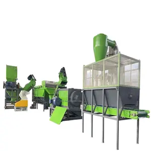 Plastic Ton Zak Recycle Waslijn/Afval Plastic Pp Pe Film Recycling Machine