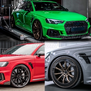 Autocollant universel de garniture de ventilation latérale de pare-chocs de voiture pour Audi A3 A4 A5 A6 A7 RS3 RS4 RS5 RS6 RS7 S3 S4 S5 S6 Q3 Q5 TT - Product Image 2