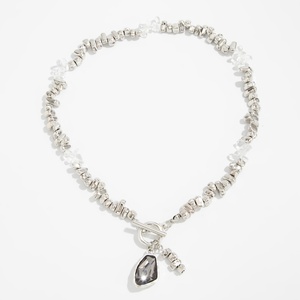 Kalung liontin akrilik manik-manik batu <span class=keywords><strong>CCB</strong></span> tidak beraturan Charms untuk wanita Aksesori kerah Choker wanita trendi hadiah perhiasan mode - Product Image 5
