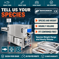 Ligne de Transformation Éviscéreuse Industrielle à Poisson Acier Inox 304 60 Poissons par Minute pour Truite Parage du Poisson