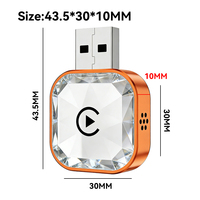 Adaptador Inalámbrico 4 en 1 Carplay Android Auto Mirror Link Dongle Carplay Box Convertidor para Auto con Airplay para Sistemas IOS y Android