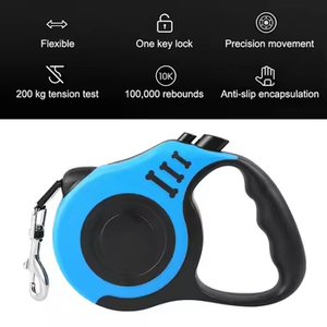 ペット猫犬トレーニング自動戦術リーシュリードテープ3M引き込み式伸縮式トラクションロープ - Product Image 4