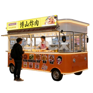 Camion de restauration mobile en acier inoxydable entièrement équipé d'une <span class=keywords><strong>friteuse</strong></span> et d'un grill pour hot-dogs, hamburgers et kebabs. - Product Image 1