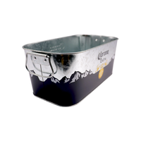 Seau à glace de fête, grand cylindre métallique, surface brillante, refroidisseur de bière, whisky, boissons, pour événements extérieurs, restauration, bar, vente en gros