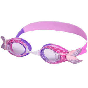 Gafas de natación de sirena para niños, color rosa y morado, de silicona, antivaho, de alta definición - Product Image 3