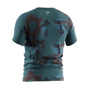 ออกแบบยิมของคุณเอง เสื้อผ้าออกกำลังกายสำหรับผู้ชาย เสื้อกีฬาแขนสั้นสำหรับผู้ชาย เสื้อคอมเพรสชั่นขายส่ง - Product Image 4