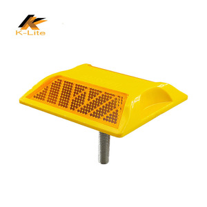 AGRISHOP 2X Catadioptre Orange Rond Adhesif Catadioptre Pour Vehicule Réflecteur Remorque Signalisation