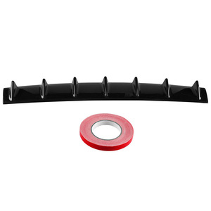 Protection pare-pluie universelle pour pare-chocs arrière de voiture, aileron de requin en ABS noir, avec ruban adhésif 3M pour décoration de fenêtre - Product Image 3