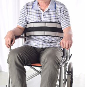 OLF Elder Paciente Silla de ruedas Cinturón de sujeción de seguridad Ajustable Restricciones antideslizantes Correas de fijación Restricción de pecho Silla de ruedas - Product Image 2