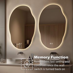 Hotel Style LED Backlit Bathroom <b>Mirror</b>, Adds a Touch of Luxury and Professional Grade Illumination - Product Image 6