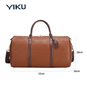 Bolsa de Viaje Deportiva de Gran Capacidad, Duradera, a la Moda, Impermeable, de Cuero PU con Cierre de Cremallera, para Gimnasio y Actividades al Aire Libre, de YIKU Custom <span class=keywords><strong>Factory</strong></span> - Product Image 3