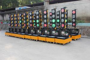 Feux de signalisation routière mobiles <span class=keywords><strong>à</strong></span> LED solaires portables de 200 mm avec minuteur de <span class=keywords><strong>compte</strong></span> <span class=keywords><strong>à</strong></span> <span class=keywords><strong>rebours</strong></span>, chariot <span class=keywords><strong>à</strong></span> roues pour travaux routiers - Product Image 6
