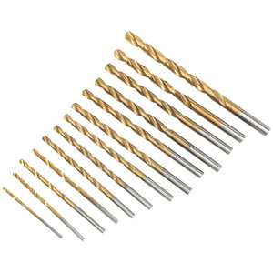 Dr. Jeu de 13 forets HSS géants, longueur métrique, revêtement TiCN, pour métaux non ferreux - Product Image 2