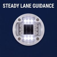 Marqueur de trottoir solaire LED réfléchissant double face IP68 couleur personnalisée pour le déviationnement du trafic