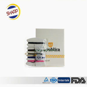 Kit de couture d'hôtel de luxe en gros de haute qualité pas cher fil d'aiguille bouton ensemble d'épingles Portable Mini voyage - Product Image 6