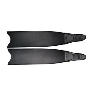 Custom Professional 100% Carbon Fiber Long Diving Fins Flippers For Freediving Swimming