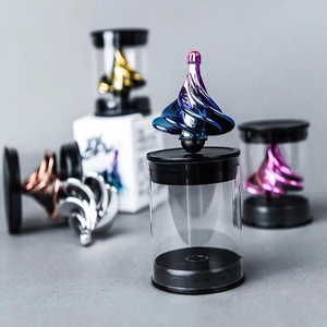 1 pièce Gyroscope pneumatique portable, jouet de bureau anti-stress à souffler, multicolore, cadeau pour enfants - Product Image 4