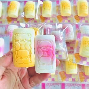 Butter Bear Mini Squishy Realista de Panecillo al Vapor de Levantamiento Lento, Juguete Antiestrés para Apretar, Squishy de Azúcar Transfronterizo - Product Image 3
