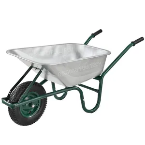 Gegalvaniseerde Metalen Heavy Duty Schubkarre Diy Metalen Kruiwagen Voor Prijs Gegalvaniseerde Kuip Tuin Kruiwagen Transport Trolley Handkar