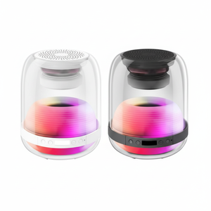 Haut-parleur Bluetooth intelligent avec lumière LED colorée, batterie rechargeable, microphone intégré, sans fil, 2 canaux, pour la maison et la chambre à coucher - Product Image 1
