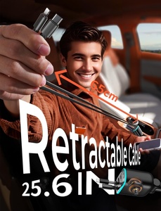 Agetunr A19 Xe Sạc 6 Trong 1 Có Thể Thu Vào Dây 65Cm 30W Type-C + 12W Sét Cáp LED Hiển Thị 18W Qc3.0 + 30W Pd Sạc Cổng - Product Image 2