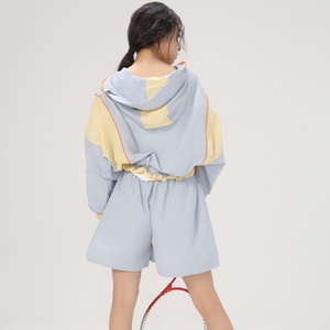 Women's <b>Lightweight</b> UV Protection <b>Summer</b> Windbreaker Patchwork Hooded Sun <b>Jackets</b> with UPF50 Quick Dry and Anti-UV Features - Product Image 4