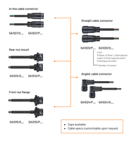 WEIPU SA10 Rakitan Kabel Konektor Asli IP67 Tahan Air 2-5Pin Modul Sensor Tarik-Dorong Berlapis Emas IPC-620 Wire Harness