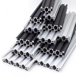 Profil Aluminium Ekstrusi Hitam Grosir V-Slot / T-Slot Bar 2020 2040 4080 2060 - Product Image 5