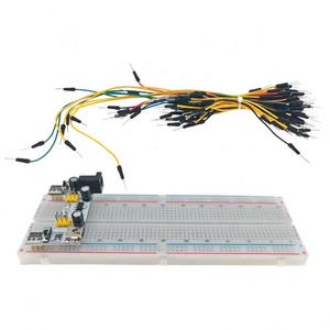 Módulo de Alimentación para Protoboard MB102 de 3.3V/5V, Protoboard de 830 Puntos para Kit Arduino, 65 Cables Jumper, Venta al por Mayor - Product Image 2