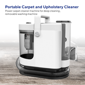 Nettoyeur Vapeur <span class=keywords><strong>Portable</strong></span> 15Kpa avec Grand Réservoir d'Eau, Cordon d'Alimentation de 5m, <span class=keywords><strong>Shampouineuse</strong></span> à Tapis et 3 Outils pour Tissus d'Ameublement, Nettoyeur de Tapis <span class=keywords><strong>Portable</strong></span> - Product Image 4