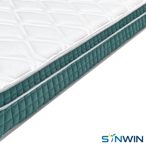 Matelas Euro Top SWP-UF24, hauteur 24 cm - Matelas à ressorts ensachés <span class=keywords><strong>de</strong></span> 20 cm avec support <span class=keywords><strong>de</strong></span> bordure - Product Image 3