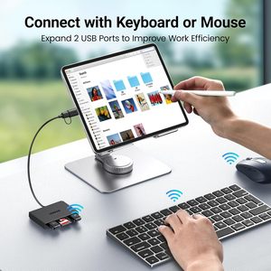 UGREEN 4 in 1 Pembaca Kartu <span class=keywords><strong>SD</strong></span> USB C & Adaptor OTG dengan Slot Kartu <span class=keywords><strong>SD</strong></span>, TF dan 2 Port USB 3.0 5Gbps untuk MacBook - Product Image 4