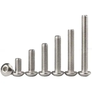 Iso7380 Stainless Steel Button Head Screws Socket Head Cap Screw Machine Screws