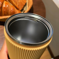 Mug isotherme en acier inoxydable à double paroi, isolé sous vide, sans BPA, anti-fuite, isolation de 6 à 12 heures, design américain