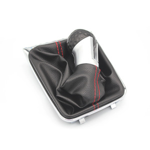 Palanca de Cambios Manual de 5 y 6 Velocidades con Funda de Cuero para Volkswagen VW <span class=keywords><strong>Golf</strong></span> <span class=keywords><strong>7</strong></span> MK7 VII GTI GTD 2013-2018 - Product Image 4