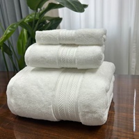 Luxury Cotton Towel Set - Quick Drying and Durable for Bathroom Use