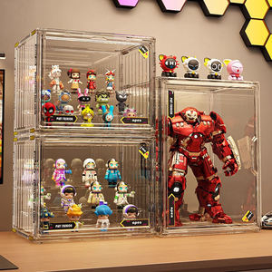 Vitrine transparente en PET technique d'injection pour figurines, boîte mystère, casier Bubble Mart, support pour <span class=keywords><strong>Lego</strong></span>, modèle, poupée, ornement - Product Image 1