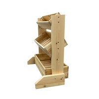 Jardinière Verticale à 3 Niveaux en Bois de Sapin pour Extérieur - Écologique et Durable pour Jardin Domestique