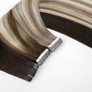 Extensiones de Cabello Humano Ruso con Cinta Adhesiva, Doble Trama, Remy, al por Mayor, Marca LeShine - Product Image 1