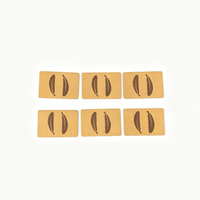 Étiquette rectangulaire personnalisée en cuir PU, pressée à chaud, écologique, avec logo, pour vêtements, chapeaux, accessoires de confection à coudre, vente en gros, OEM