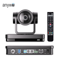 Système de caméra de conférence IP PoE Anywii, ensemble de commutateurs vidéo multi-caméras pour diffusion en direct NDI PTZ avec fonction de vote