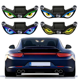 LBT Solar LED Plastic Devil Eye Freestanding <b>Car</b> <b>Ornament</b> Rear Windshield Decorative Light Auto Atmosphere Supply - Product Image 1