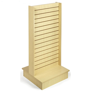 Cửa hàng bán lẻ đá phiến tường gỗ gỗ slatwall đồ nội thất kệ trưng bày cho bán buôn - Product Image 1