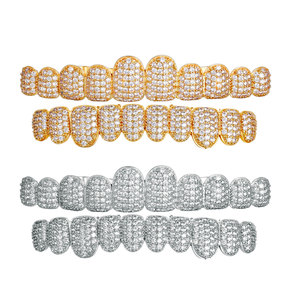 Grillz Hip Hop en Zirconia avec sertissage en U, unisexe, pour usage quotidien - Product Image 5