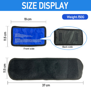 BINGFAN bungkus terapi dingin & panas, Pak Gel dapat digunakan kembali untuk menghilangkan rasa sakit Bagus Untuk keseleo, nyeri otot, lecet, cedera, dll. - Product Image 2
