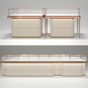Vitrina Moderna Minimalista de Vidrio <span class=keywords><strong>para</strong></span> Joyería, Exhibidor de Mostrador, Gabinete de Exhibición de Accesorios de Lujo - Product Image 4