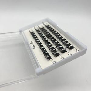 Handgemachte Cluster Wimpern Benutzer definiertes Logo Fluffy C Curl Lash Cluster Tray Lange Wimpern-Großhandel - Product Image 5