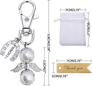 Colgante HECHO DE Color plateado perla Metal invitado volver regalos Baby Shower despedida de soltera boda fiesta encanto favores llaveros - Product Image 2